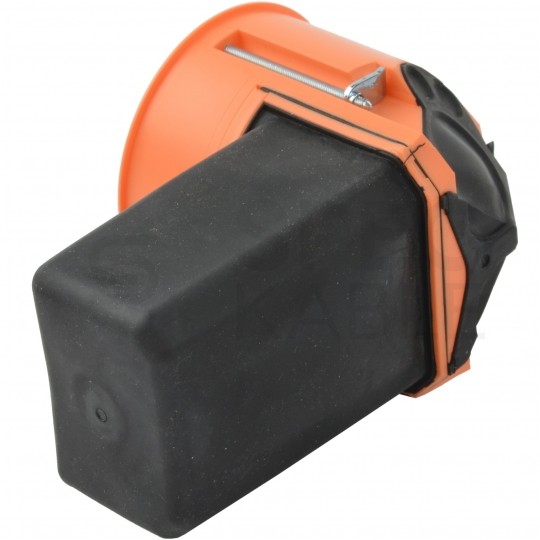 Puszka instalacyjna do elektroniki 122x71x75mm IP30 podtynkowa bezhalogenowa głęboka z kieszenią KAISER