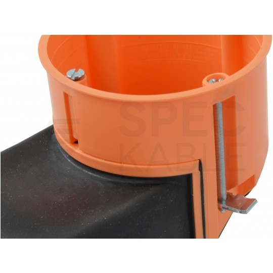 Puszka instalacyjna do elektroniki 122x71x75mm IP30 podtynkowa bezhalogenowa głęboka z kieszenią KAISER