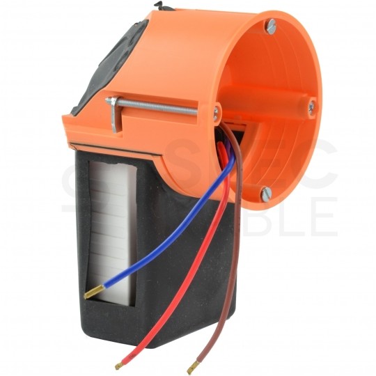 Puszka instalacyjna do elektroniki 122x71x75mm IP30 podtynkowa bezhalogenowa głęboka z kieszenią KAISER