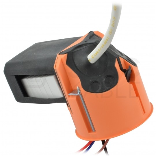 Puszka instalacyjna do elektroniki 122x71x75mm IP30 podtynkowa bezhalogenowa głęboka z kieszenią KAISER