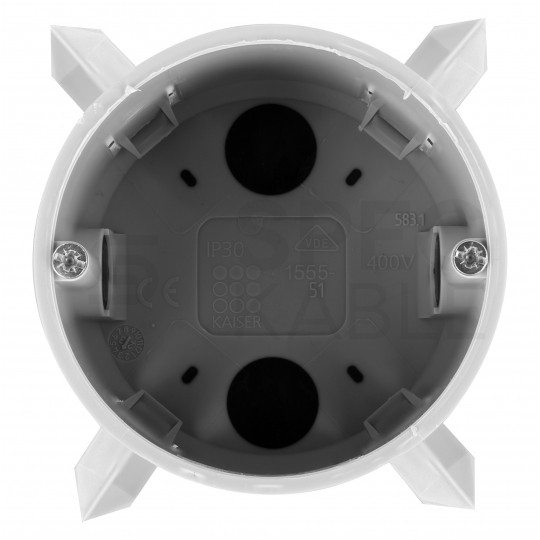 Puszka instalacyjna do styropianu fi:68x60mm podtynkowa do dociepleń szara KAISER