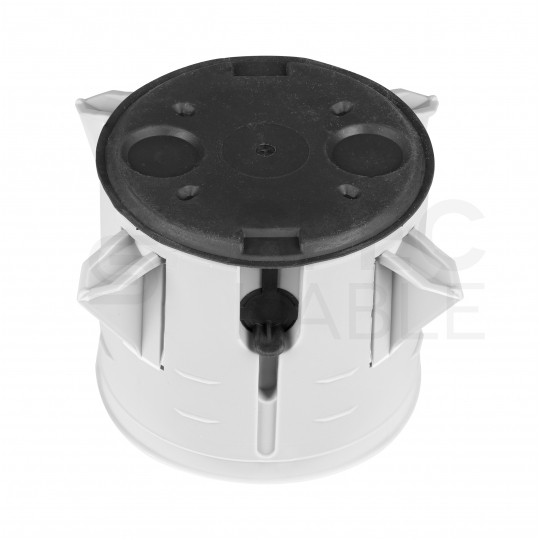 Puszka instalacyjna do styropianu fi:68x60mm podtynkowa do dociepleń szara KAISER