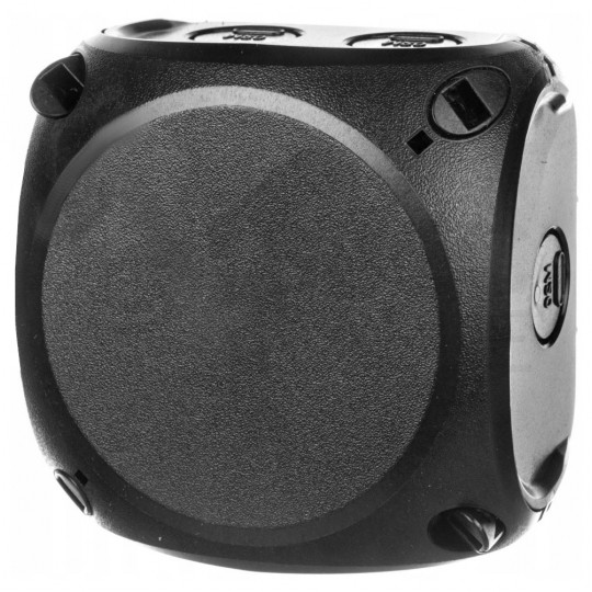 Puszka instalacyjna KF 0400 B natynkowa bez zacisków z linką łączącą pokrywę z podstawą 104x104x70mm hermetyczna IP66 czarna HENSEL