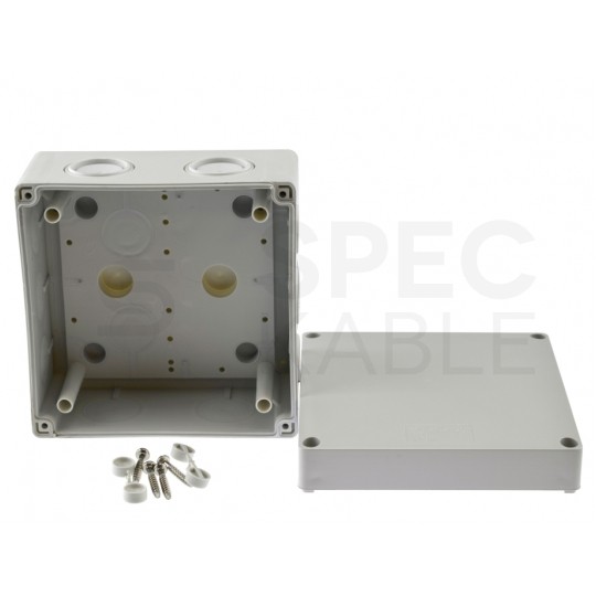 Puszka instalacyjna KSK 125 natynkowa 126x126x76mm bezhalogenowa hermetyczna IP66 szara