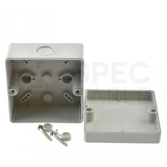 Puszka instalacyjna KSK 80 natynkowa 81x81x54mm bezhalogenowa hermetyczna IP66 szara