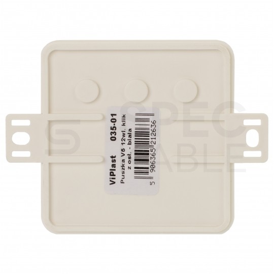 Puszka instalacyjna natynkowa 100x100x41mm hermetyczna IP54 biała ViPlast