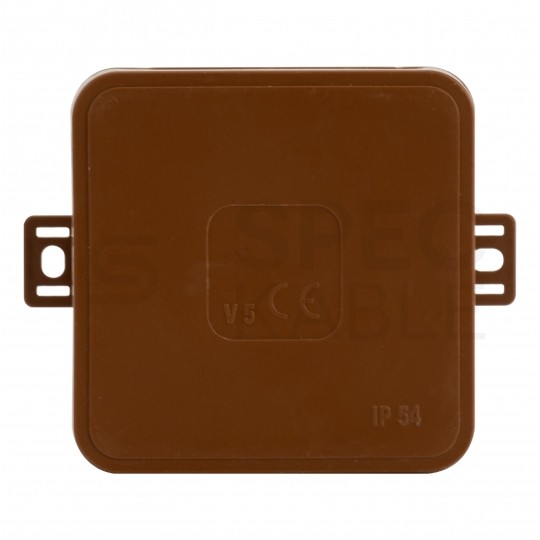 Puszka instalacyjna natynkowa 100x100x41mm hermetyczna IP54 brązowa ViPlast