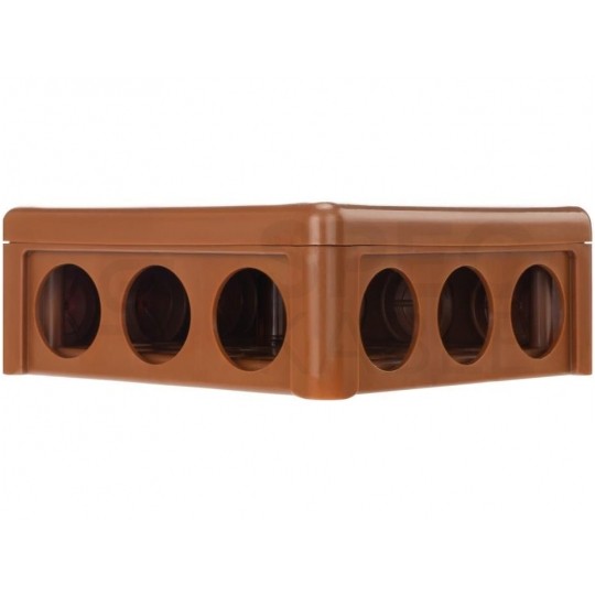 Puszka instalacyjna natynkowa 118x118x46mm hermetyczna IP55 brązowa ViPlast