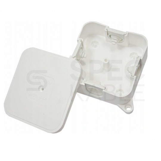 Puszka instalacyjna natynkowa 85x85x35mm hermetyczna IP44 biała ViPlast