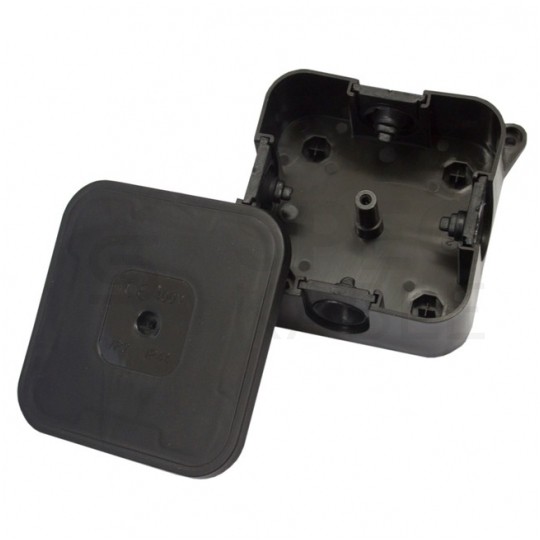 Puszka instalacyjna natynkowa 85x85x35mm hermetyczna IP44 czarna ViPlast