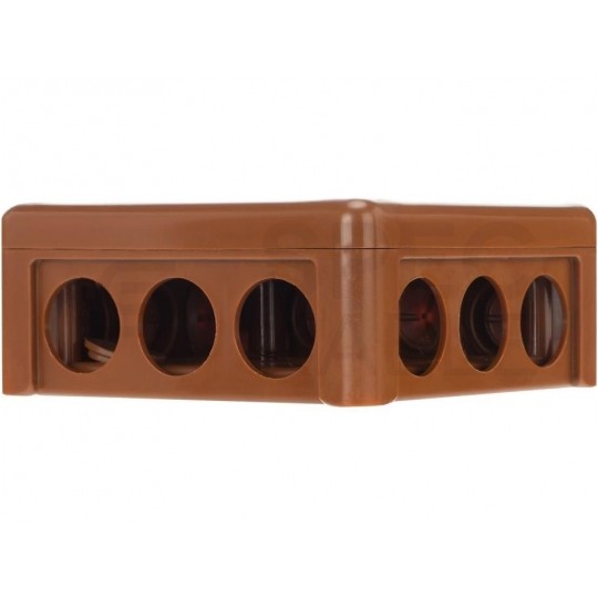 Puszka instalacyjna natynkowa 98x98x42mm hermetyczna IP55 brązowa ViPlast