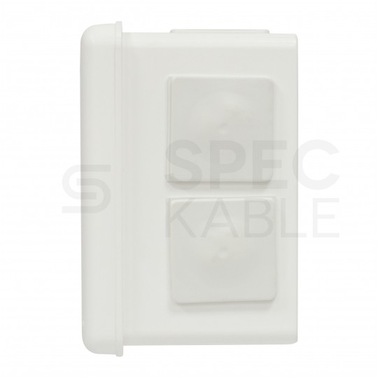 Puszka instalacyjna natynkowa 98x98x65mm hermetyczna IP55 biała ViPlast