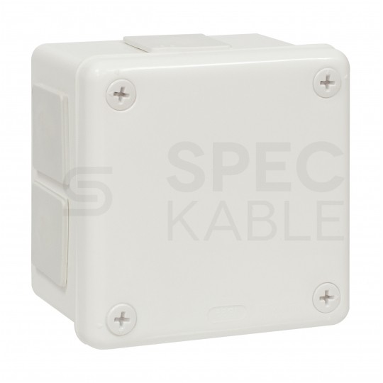 Puszka instalacyjna natynkowa 98x98x65mm hermetyczna IP55 biała ViPlast