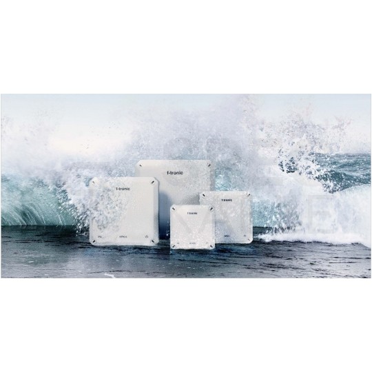 Puszka instalacyjna natynkowa NFK08 85x85x54mm bezhalogenowa hermetyczna IP66 czerwona do lamp awaryjnych NEPTUN Compact F-TRONIC