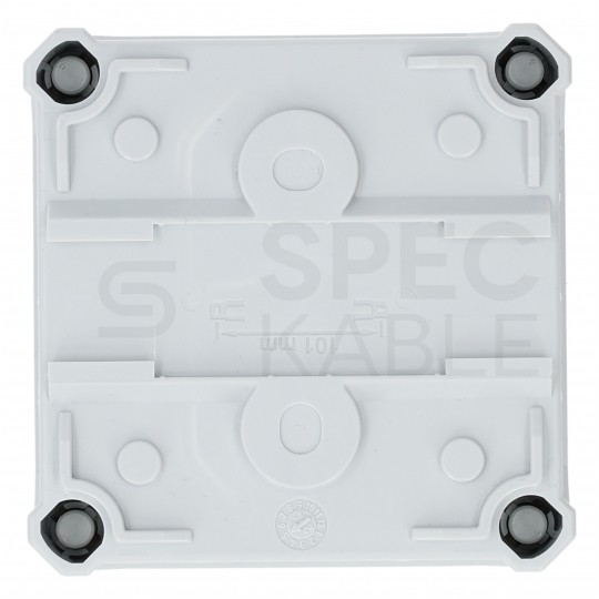 Puszka instalacyjna natynkowa NFK08 85x85x54mm bezhalogenowa hermetyczna IP66 czerwona do lamp awaryjnych NEPTUN Compact F-TRONIC