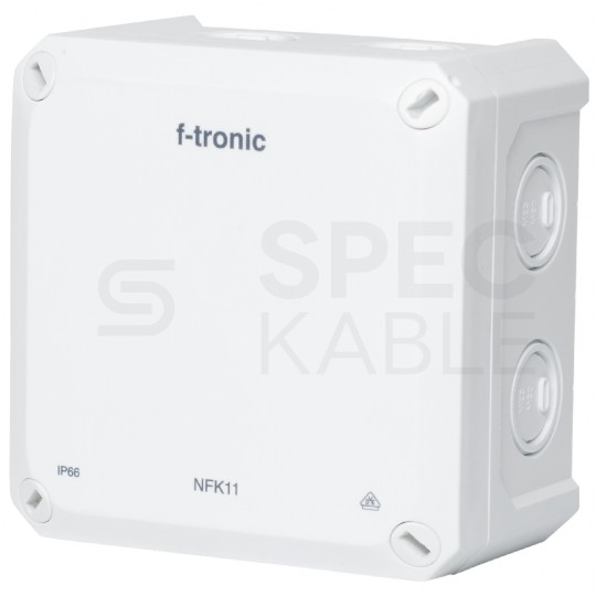Puszka instalacyjna natynkowa NFK11 110x110x67mm bezhalogenowa hermetyczna IP66 biała NEPTUN Compact F-TRONIC