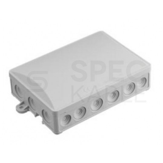 Puszka instalacyjna natynkowa typu KLIK 130x90x30mm hermetyczna IP54 szara