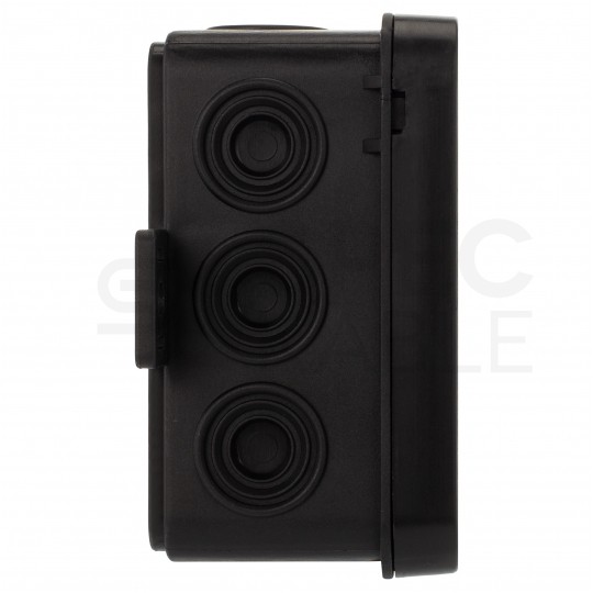 Puszka instalacyjna natynkowa typu KLIK 75x75x41mm hermetyczna IP54 czarna ViPlast