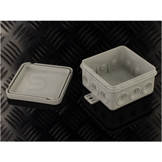 Puszka instalacyjna natynkowa typu KLIK 75x75x41mm hermetyczna IP54 szara ViPlast