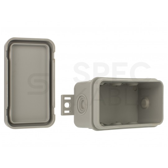 Puszka instalacyjna natynkowa typu KLIK 80x45x41mm hermetyczna IP54 szara ViPlast