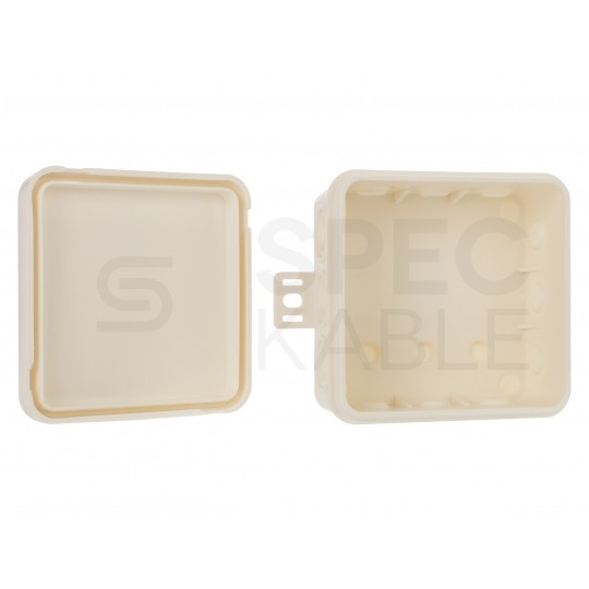 Puszka instalacyjna natynkowa typu KLIK 85x85x41mm hermetyczna IP54 biała ViPlast