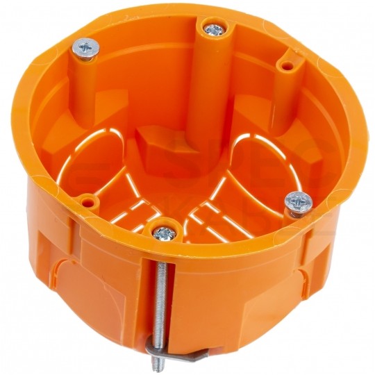 Puszka instalacyjna podtynkowa do nidy fi:60mm (68x46mm) IP30 z wkrętami PAWBOL 100szt.