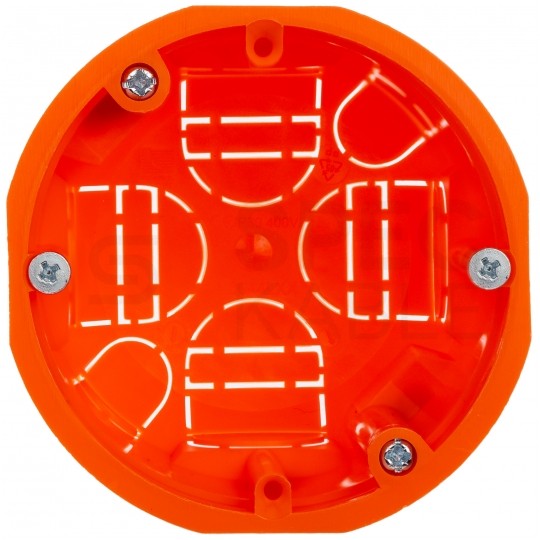 Puszka instalacyjna podtynkowa do nidy fi:60mm (68x61mm) IP30 z wkrętami, głęboka PAWBOL 110szt.