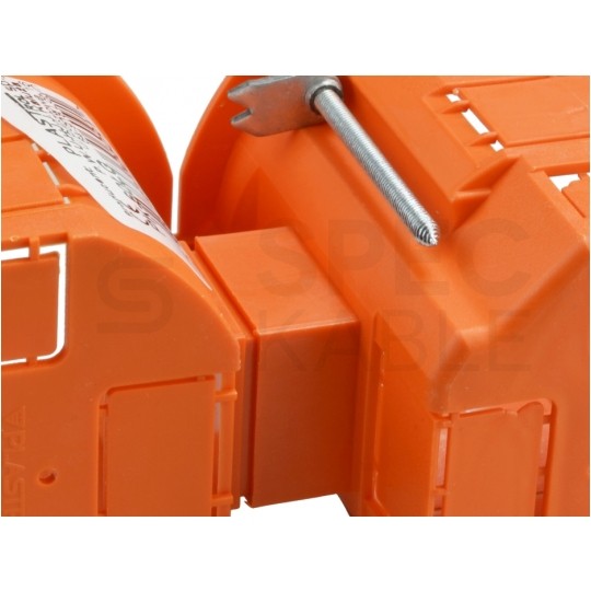 Puszka instalacyjna podtynkowa do nidy fi:60x45mm z wkrętami, szeregowa PLASTROL