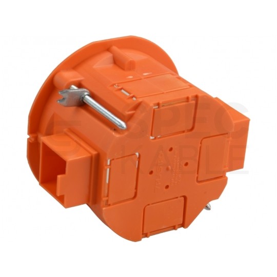 Puszka instalacyjna podtynkowa do nidy fi:60x45mm z wkrętami, szeregowa PLASTROL