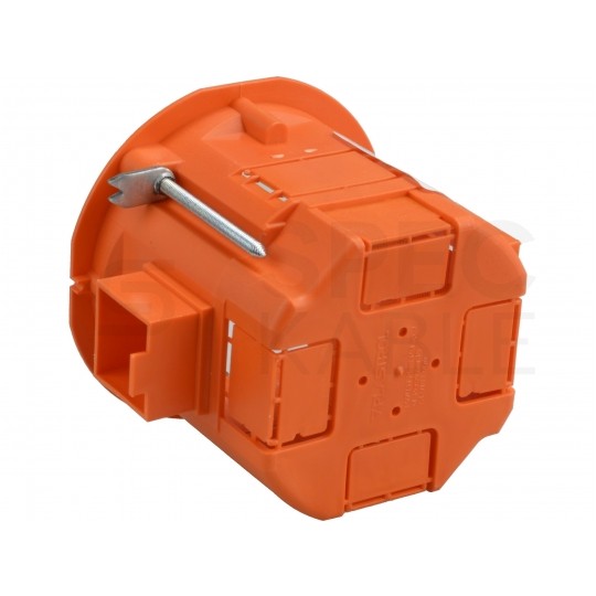 Puszka instalacyjna podtynkowa do nidy fi:60x60mm z wkrętami, głęboka, szeregowa PLASTROL