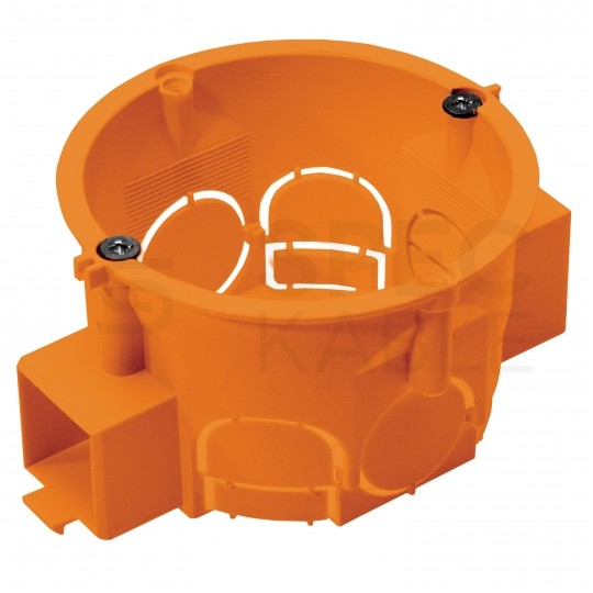 Puszka instalacyjna podtynkowa fi:60mm (62x42mm) IP30 z wkrętami, szeregowa PAWBOL 100szt.