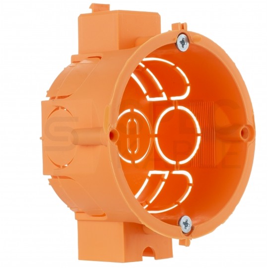 Puszka instalacyjna podtynkowa fi:60mm (62x42mm) IP30 z wkrętami, szeregowa PAWBOL 100szt.