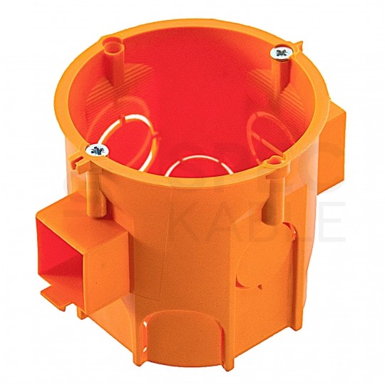 Puszka instalacyjna podtynkowa fi:60mm (62x63mm) IP30 z wkrętami, głęboka, szeregowa PAWBOL 110szt.