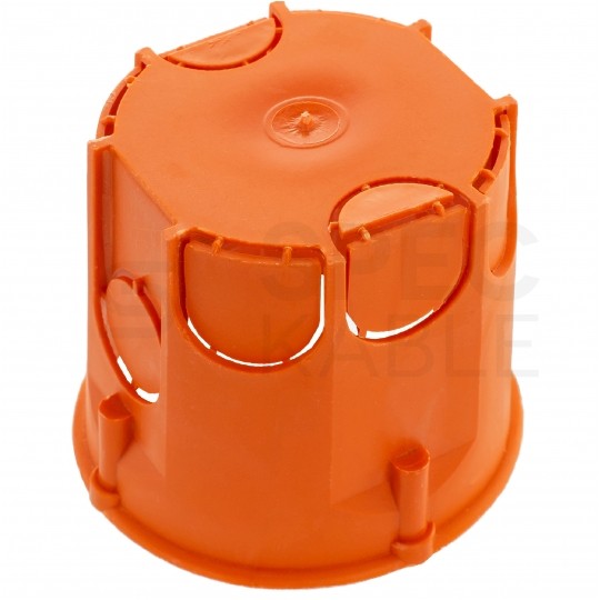 Puszka instalacyjna podtynkowa fi:60mm (62x63mm) IP30 z wkrętami, głęboka, szeregowa PAWBOL 110szt.