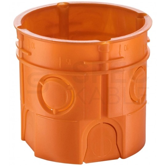 Puszka instalacyjna podtynkowa fi:60mm (63x61mm) z wkrętami, głęboka SIMET 50szt.