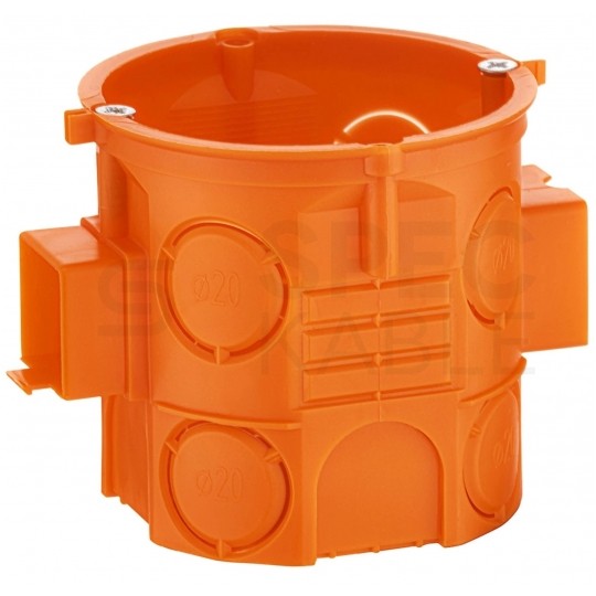 Puszka instalacyjna podtynkowa fi:60mm (65x61mm) z wkrętami, głęboka, szeregowa SIMET 110szt.