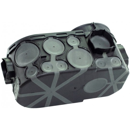 Puszka instalacyjna podtynkowa fi:60x67mm 4mm2 do elektroniki IT z membraną E550 F5 6xM20 5x M25 F-TRONIC