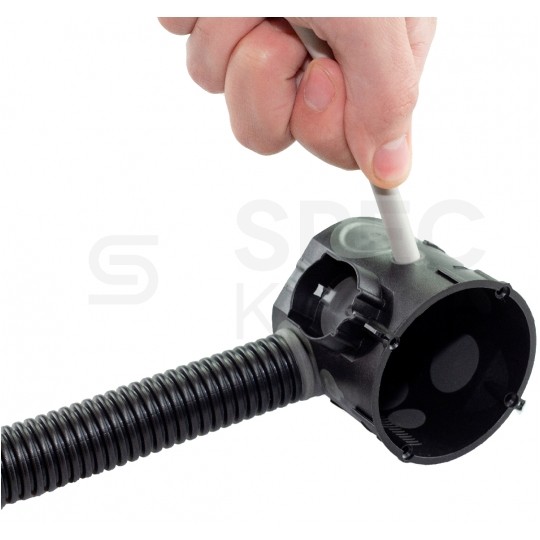 Puszka instalacyjna podtynkowa fi:60x67mm 4mm2 do elektroniki IT z membraną E550 F5 6xM20 5x M25 F-TRONIC