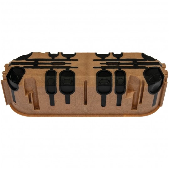 Puszka instalacyjna podtynkowa potrójna typu ProDuo ECO fi: 68x60 dwukomponentowa wiatroszczelna IP30 jasnobrązowa