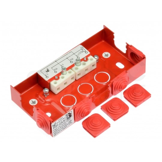 Puszka instalacyjna przeciwpożarowa PIP-2AN ppoż E90 rozgałęźna 2x4mm2 z bezpiecznikiem