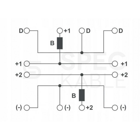 Puszka instalacyjna przeciwpożarowa PIP-3AN ppoż E90 rozgałęźna 4x4mm2 z bezpiecznikiem