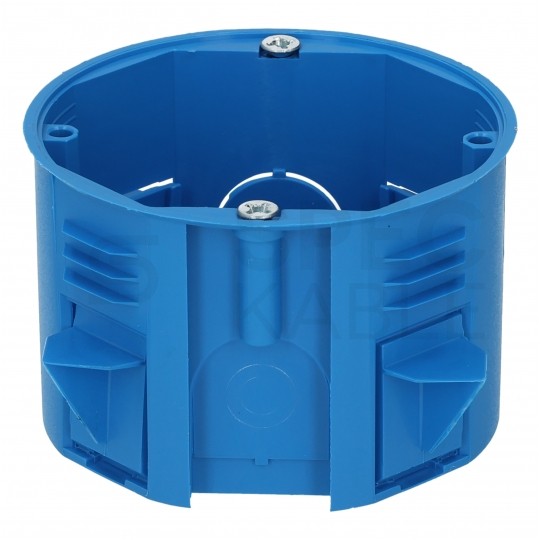 Puszka instalacyjna PST60 do styropianu fi:60mm (68x46mm) podtynkowa do dociepleń niebieska SIMET 12szt