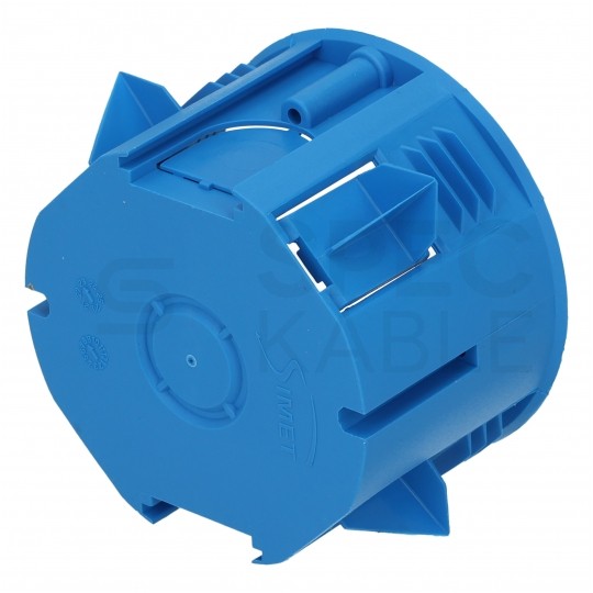 Puszka instalacyjna PST60 do styropianu fi:60mm (68x46mm) podtynkowa do dociepleń niebieska SIMET 12szt