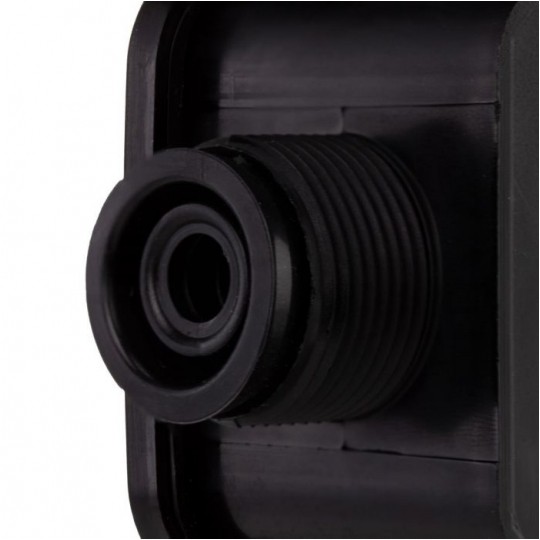 Puszka instalacyjna z dławikami PG16 natynkowa 75x75x33mm hermetyczna IP67 ze złączkami czarna