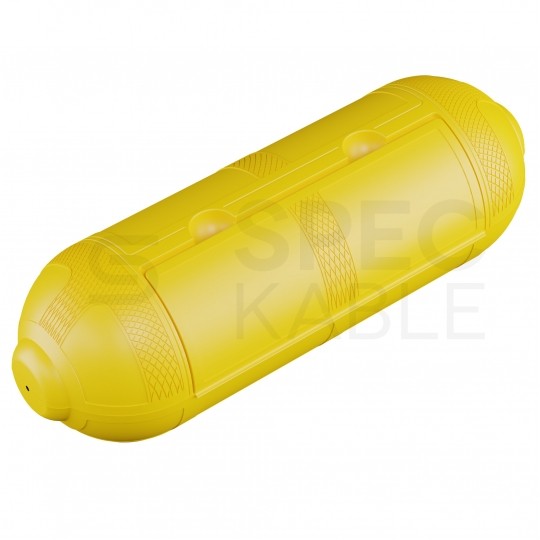 Puszka instalacyjna zewnętrzna Heavy Duty na kable i przewody hermetyczna IP44 żółta