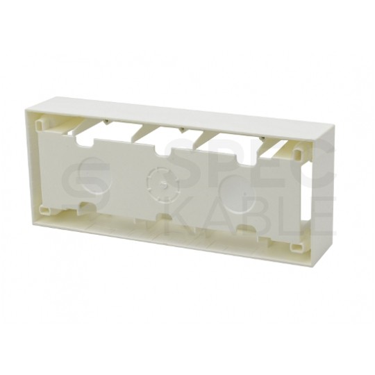 Puszka natynkowa 6M 135x45 biała Mediabox