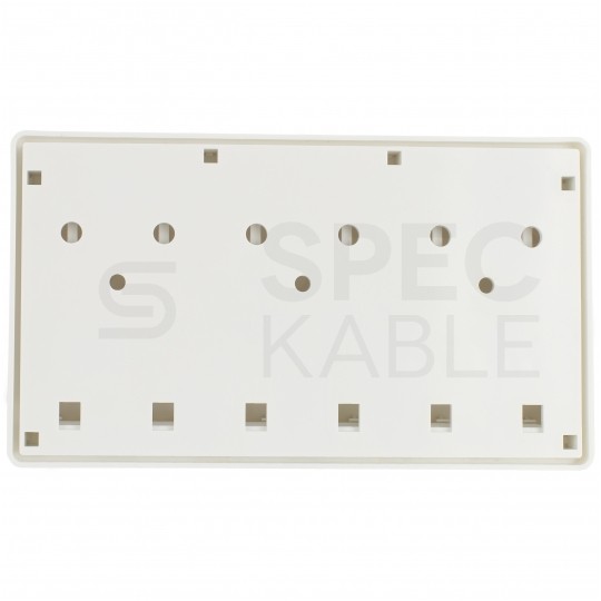 Puszka natynkowa biała na 6 modułów keystone Mediabox