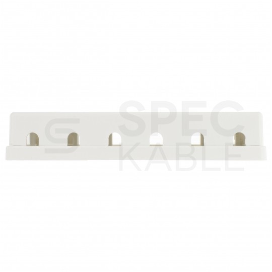 Puszka natynkowa biała na 6 modułów keystone Mediabox