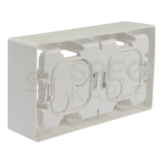 Puszka natynkowa NILOE podwójna biała 89x160x40mm Legrand