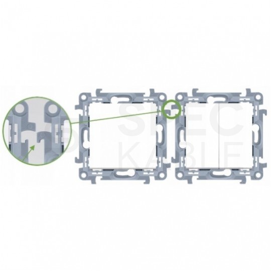 Puszka natynkowa SIMON 10 pojedyncza biała 84x84x40mm Kontakt Simon CSC/11